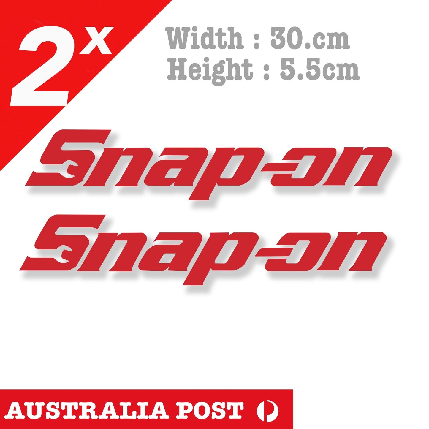 SNAP ON TOOLS Stickers Decals x2 JDM Decals Vintage Garage Bar Stickers