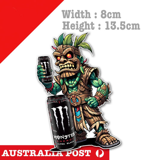 Monster Energy Drink Ultimate Tiki Man, Monster Energy Drink  Sticker