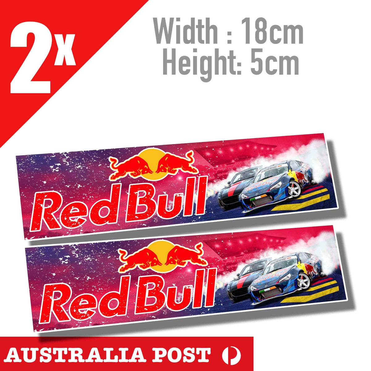 RED BULL  RACING DRIFT Banner - Toyota 86 GR Drift Race Stickers