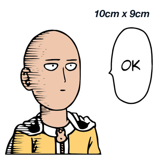 One Punch Man Anime Saitama funny JD Laptop , Car  Decal Sticker 