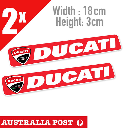 DUCATI Corse Banner, Motorcycle, MotorSport Stickers