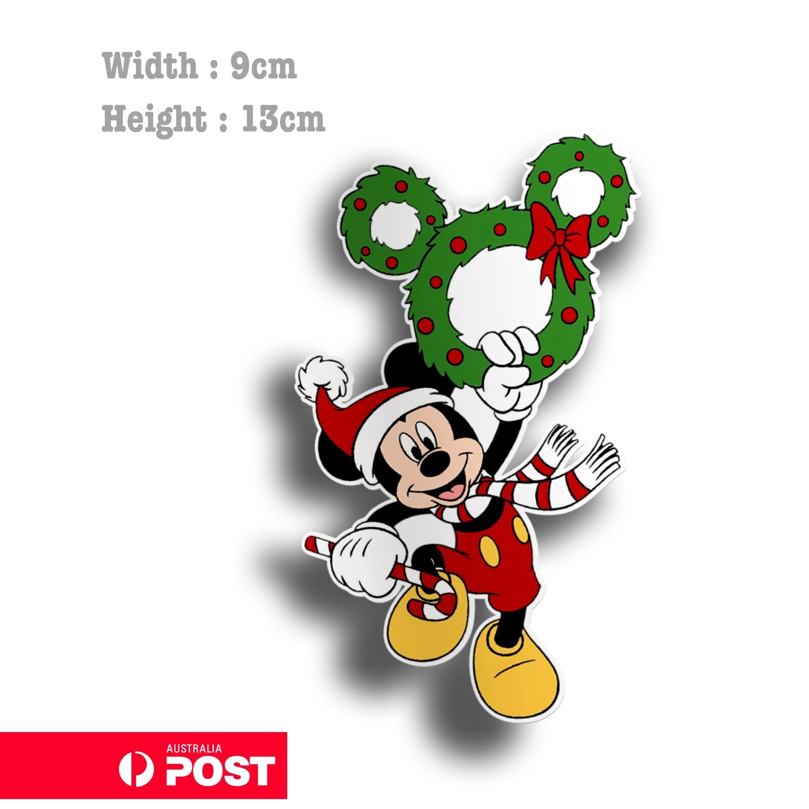 Mickey Mouse Christmas Decoration Funny Sticker 