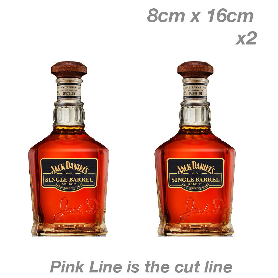 Jack Daniels Single Barrel - 70cl 45%  Bottle Decal  Vinyl  Sticker 