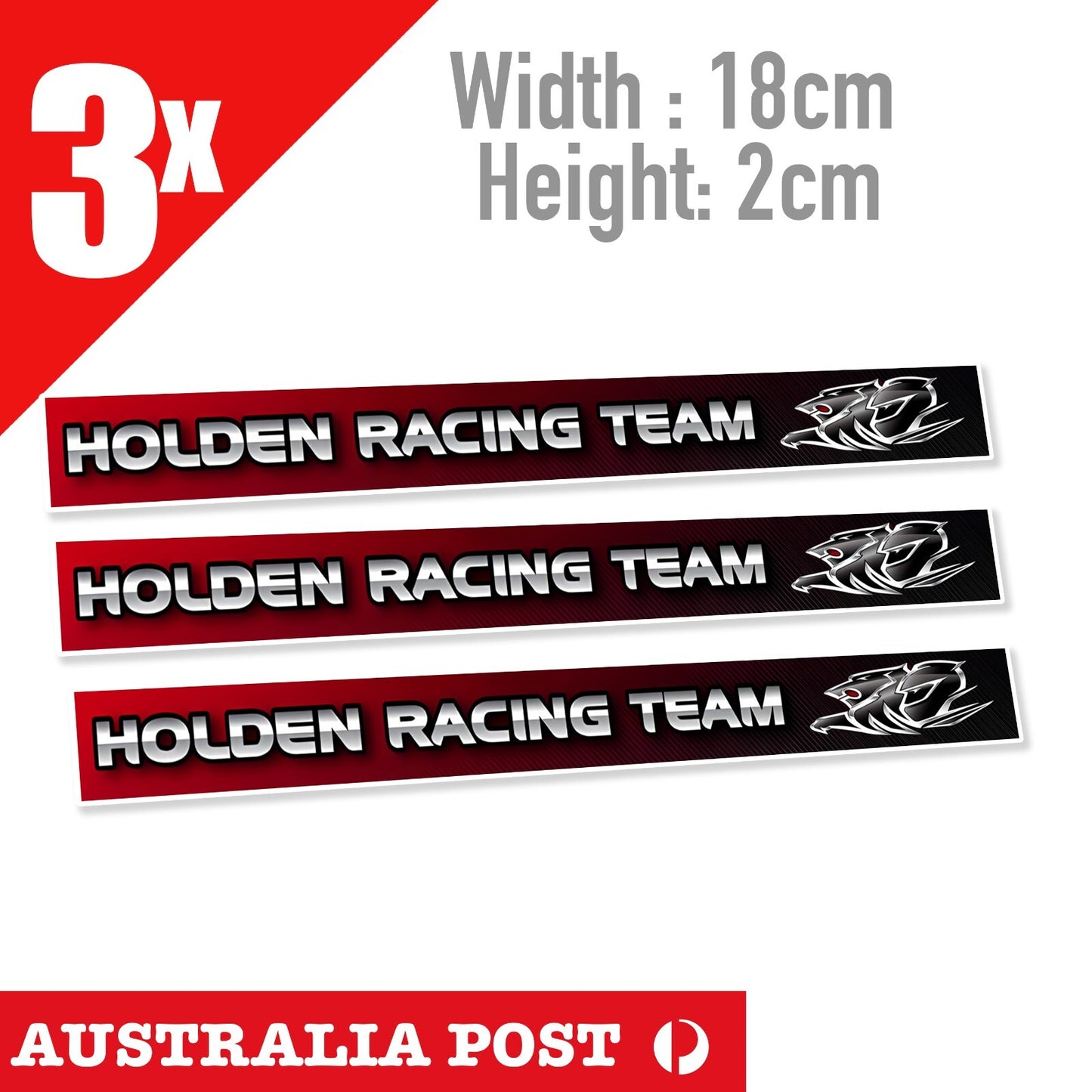 HOLDEN Racing Team Banner Logo With Wings, Holden R.I.P, Commodore Sticker