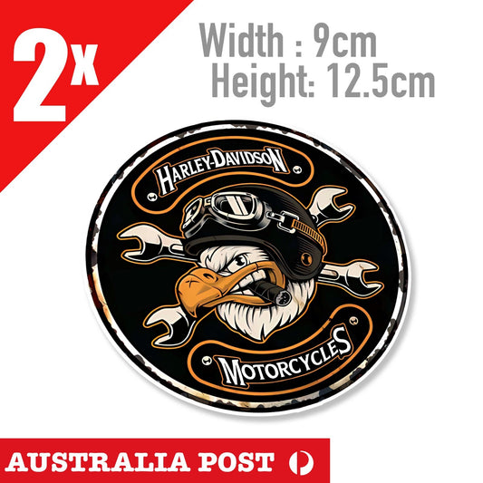 HARLEY DAVIDSON STICKER DECAL SUITS CHOPPER SPORTSTER Angry EAGLE Stickers