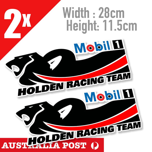 Holden Racing Team Racing MOBIL 1 Motor Oil , Racing, Car, Laptop x2 Stickers