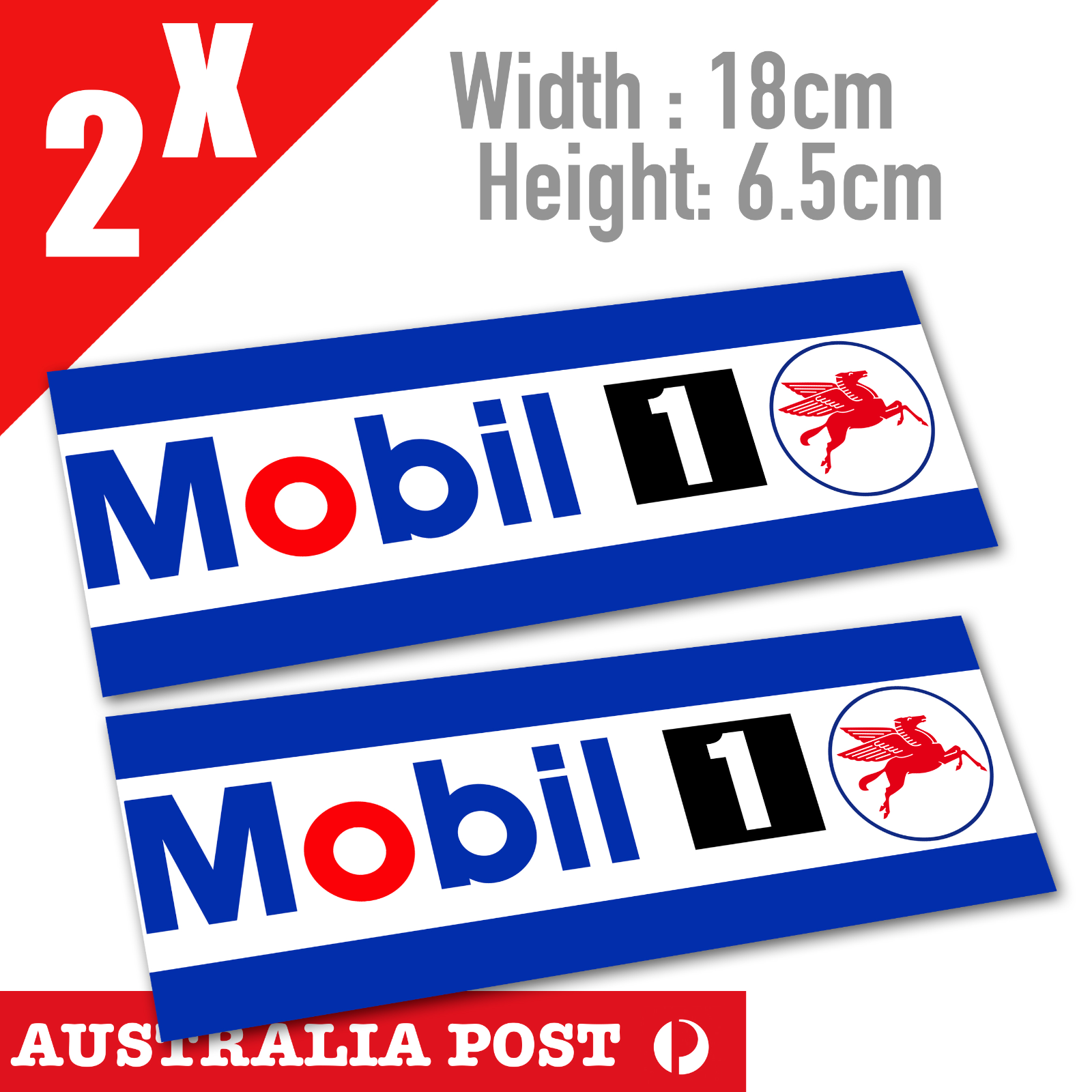 MOBIL 1 Motor Oil Banner Logo, MOBIL1  Logo Stickers