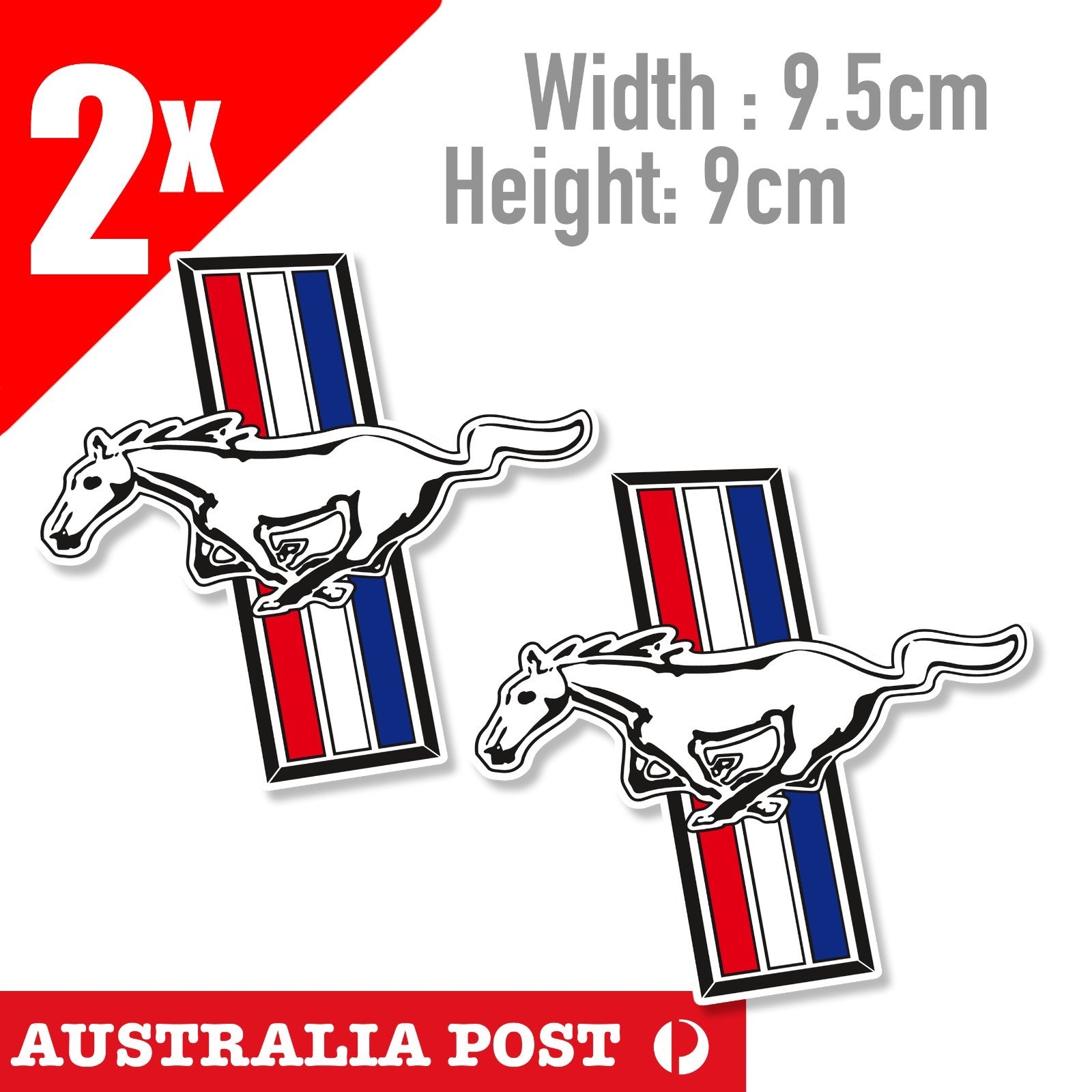 Ford Mustang Horse Badge  Laptop , Car  Decal Sticker 