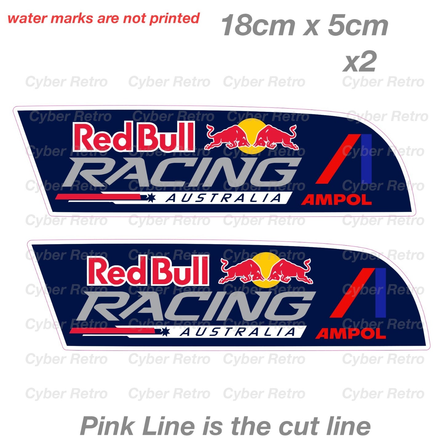 Red Bull Racing Australia AMPOL Logo Sticker 
