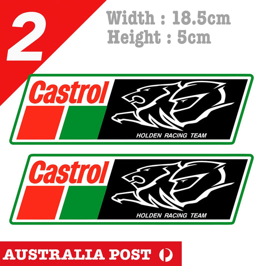 CASTROL Oil GTX HOLDEN Racing Team, Castrol Oil Logo   Vinyl  Sticker