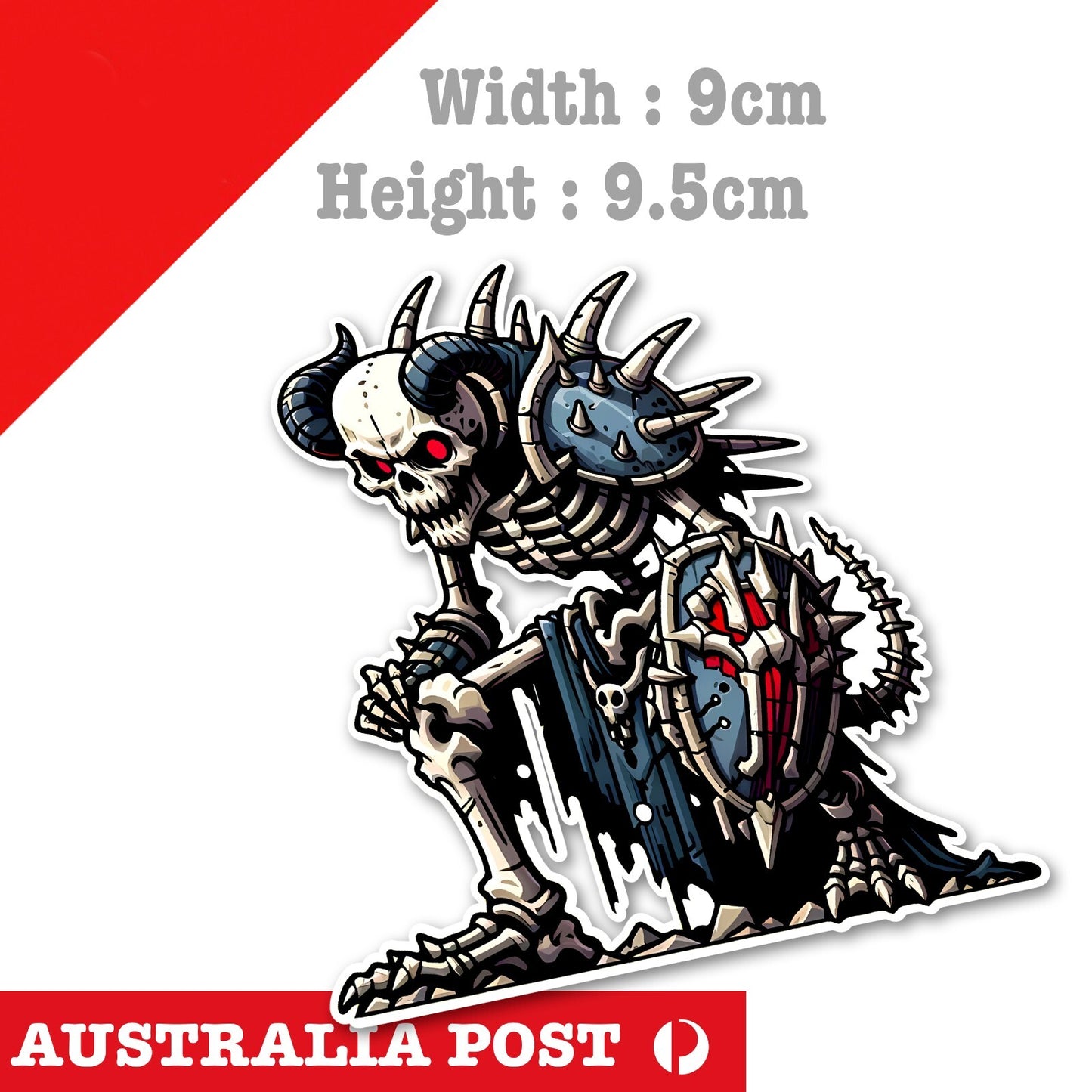 Demon SKULL Warrior , Skull Warrior  Sticker