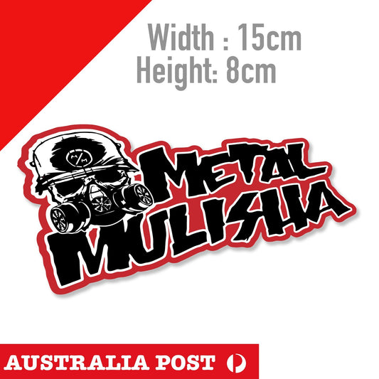 Motorcycle Helmet Metal MULISHA Skull, Helmet logo Sticker