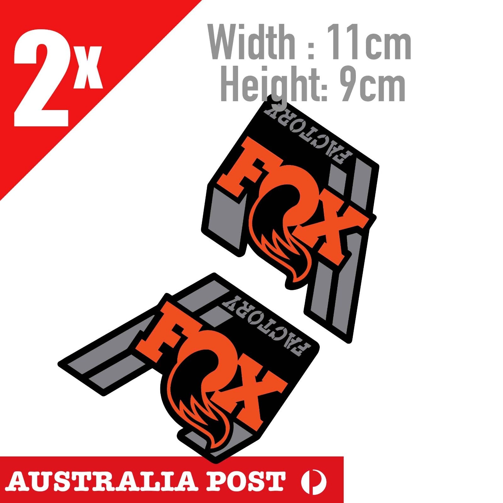 Fox Forks Suspension Factory Style  x2 Sticker