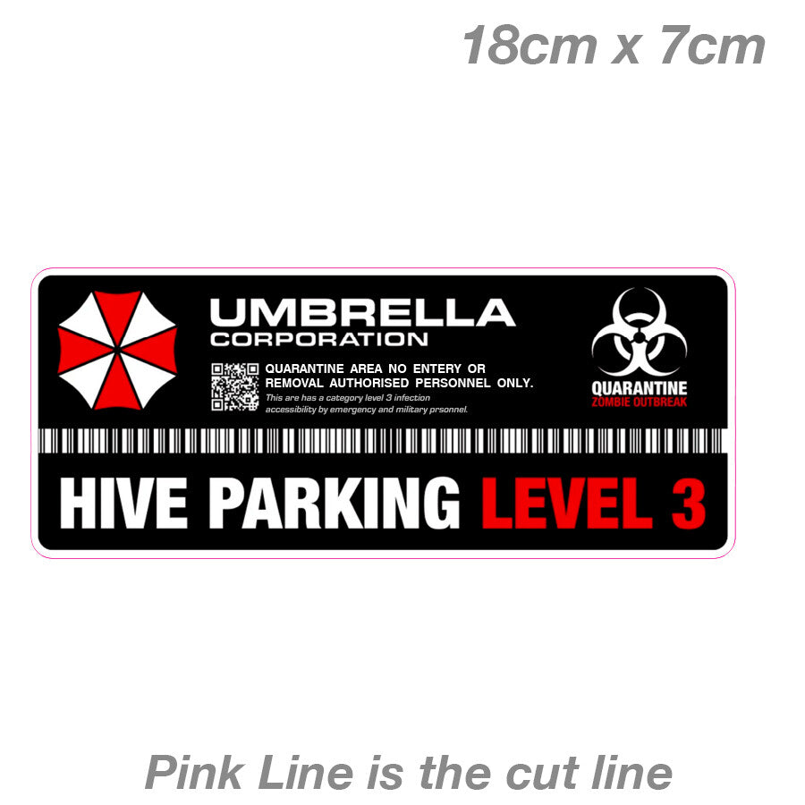 UMBRELLA CORPORATION BIOHAZARD Resident Evil Pack 15 piece Decal Sticker 