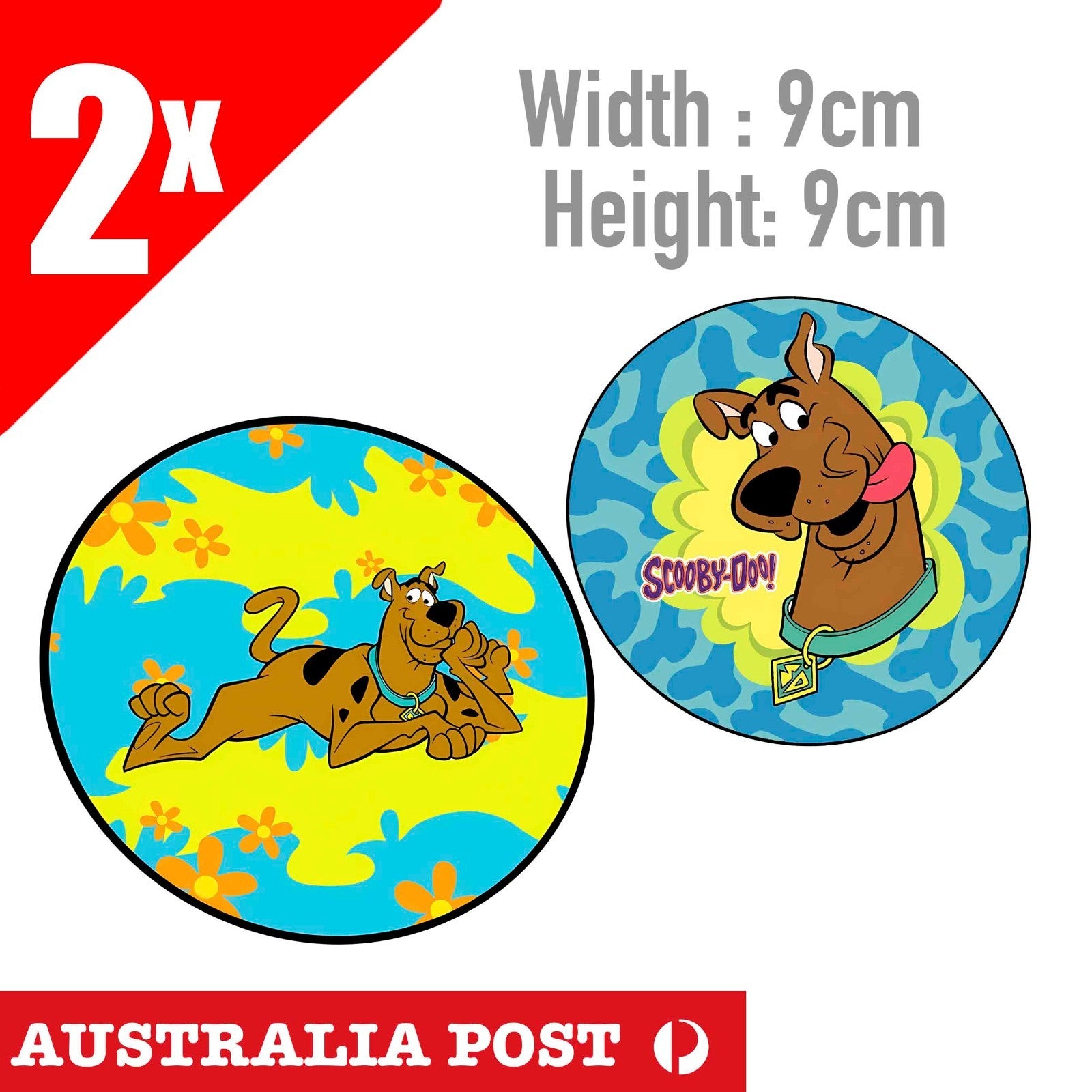 Scooby Doo Round Funny Car Window Sticker