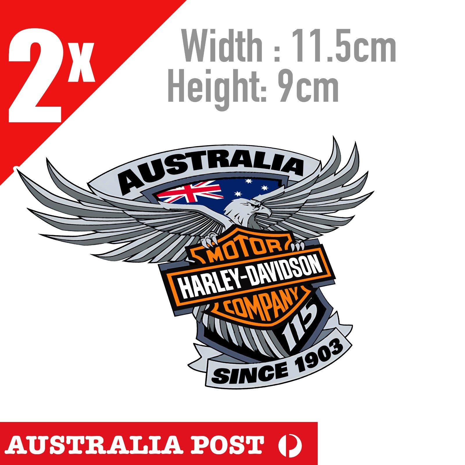 HARLEY Davidson Sticker For Laptop Motorcycle Car Ute Glass Mancave AU Decal