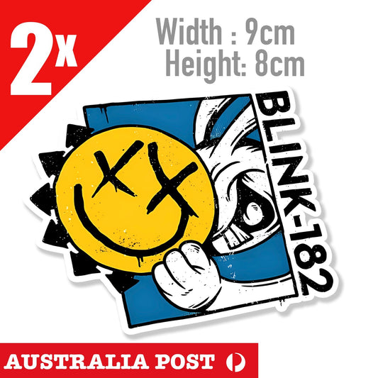 Blink-182 Rock Band Logo Stickers