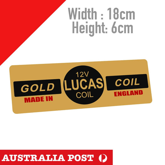 Holden Lucas Coil Gold Banner , Cars Vans Stickers