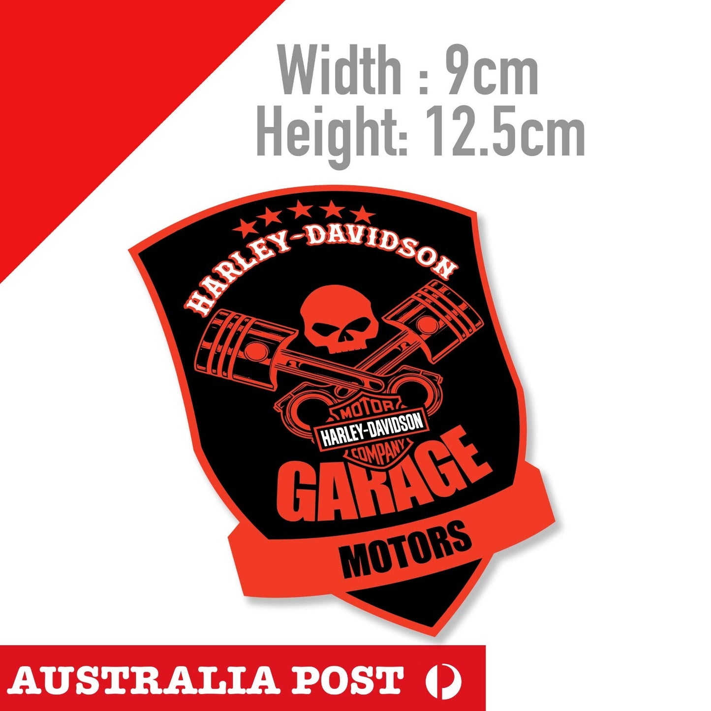 Harley Davidson Motorcycle Bike Stickers Decal Garage Skull badge  Sticker