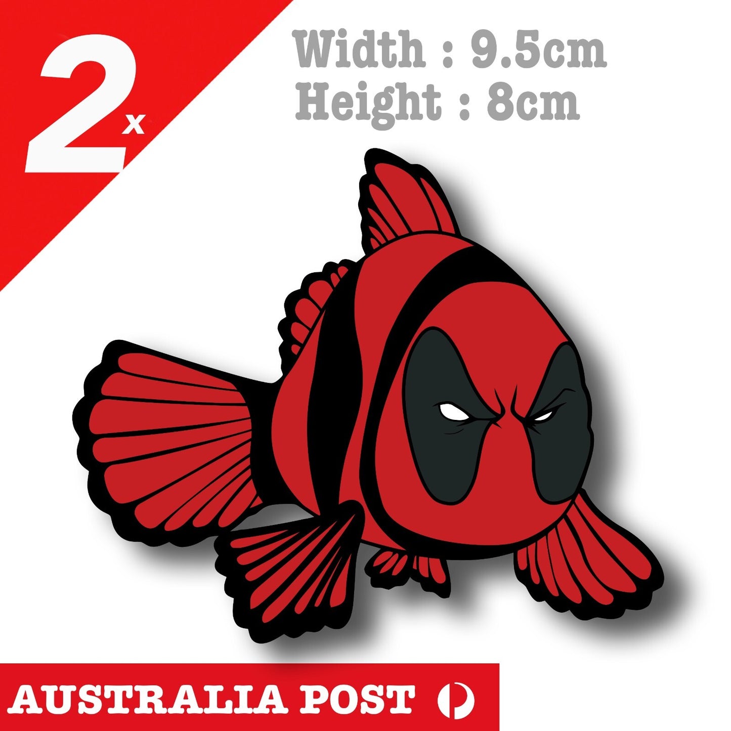 DeadPool Finding Francis Fish Funny Deadpool Marvel Sticker