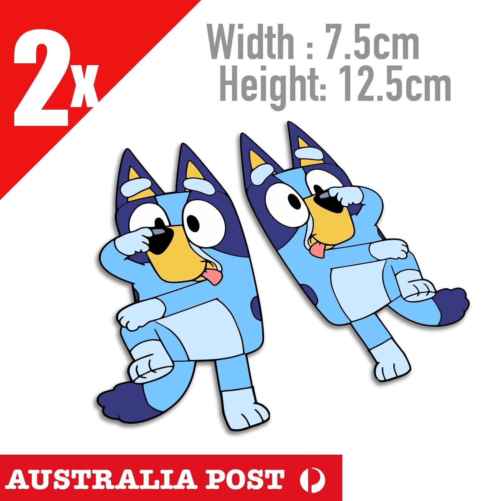 Bluey The Dancing Dog Cartoon  Stickers