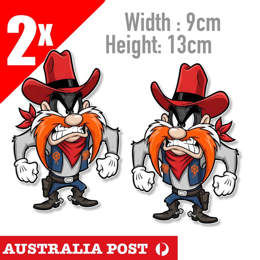 Yosemite Sam Angry Cowboy  Funny Looney Tune cowboy  Angry Sticker