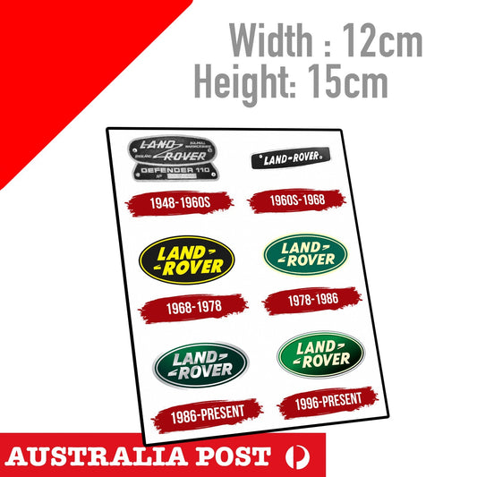 Land ROVER Logo History , Off Road, 4x4, Sticker