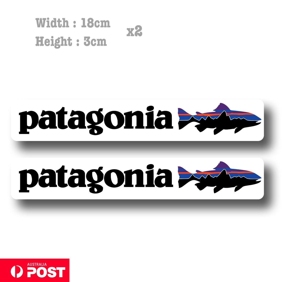 Patagonia Fish logo Laptop , Car  Vinyl  Sticker 