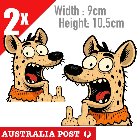 MIDDLE FINGER HAVE A NICE DAY Sticker Funny Dog Animal Sticker
