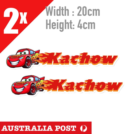 Disney Cars Lightning McQueen  KACHOE Banner Racing Laptop , Car   Sticker
