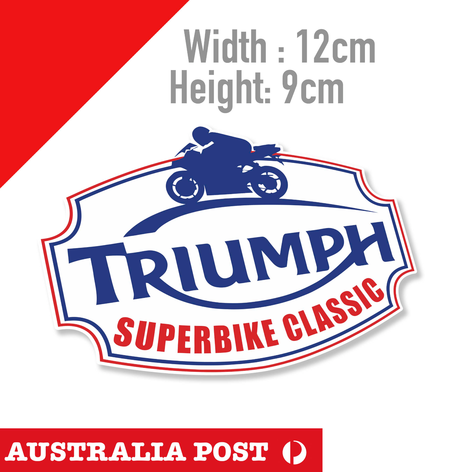 TRIUMPH SUPERBIKE Classic Sticker For Motorcycle Car Ute Glass Sticker