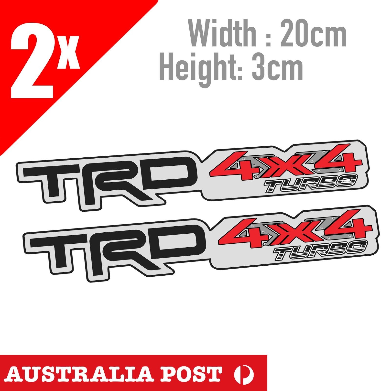 Toyota TRD Off Road TURBO  4x4 , Nissan, Ute, Holden Ute Stickers