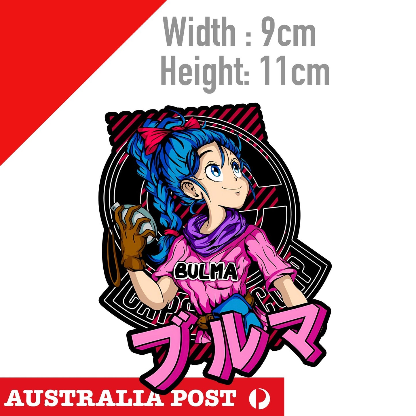 DBZ Bulma - Dragon Ball Z  Laptop , Car  Decal Sticker