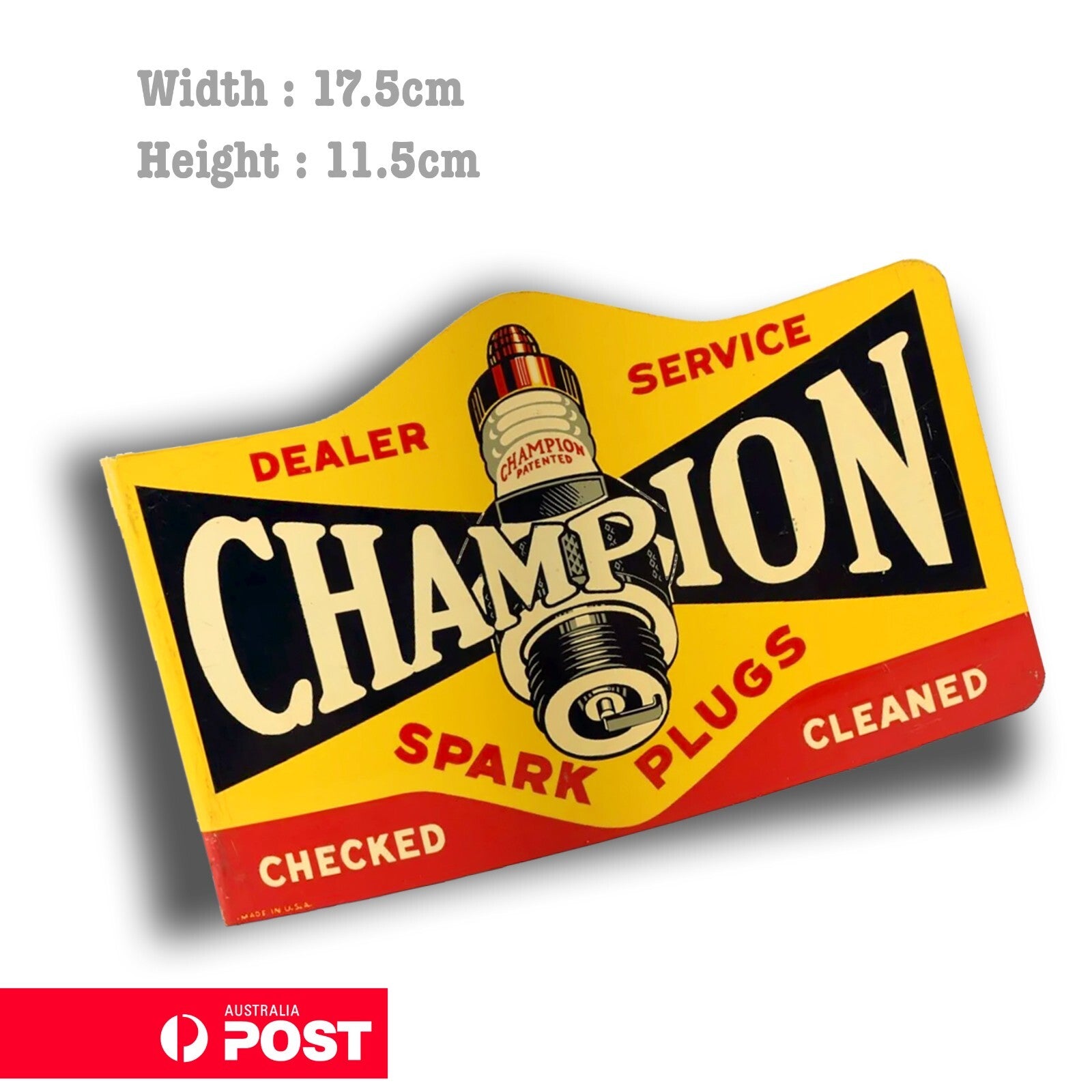 CHAMPION Spark Plug Vintage Logo JDM Stickers