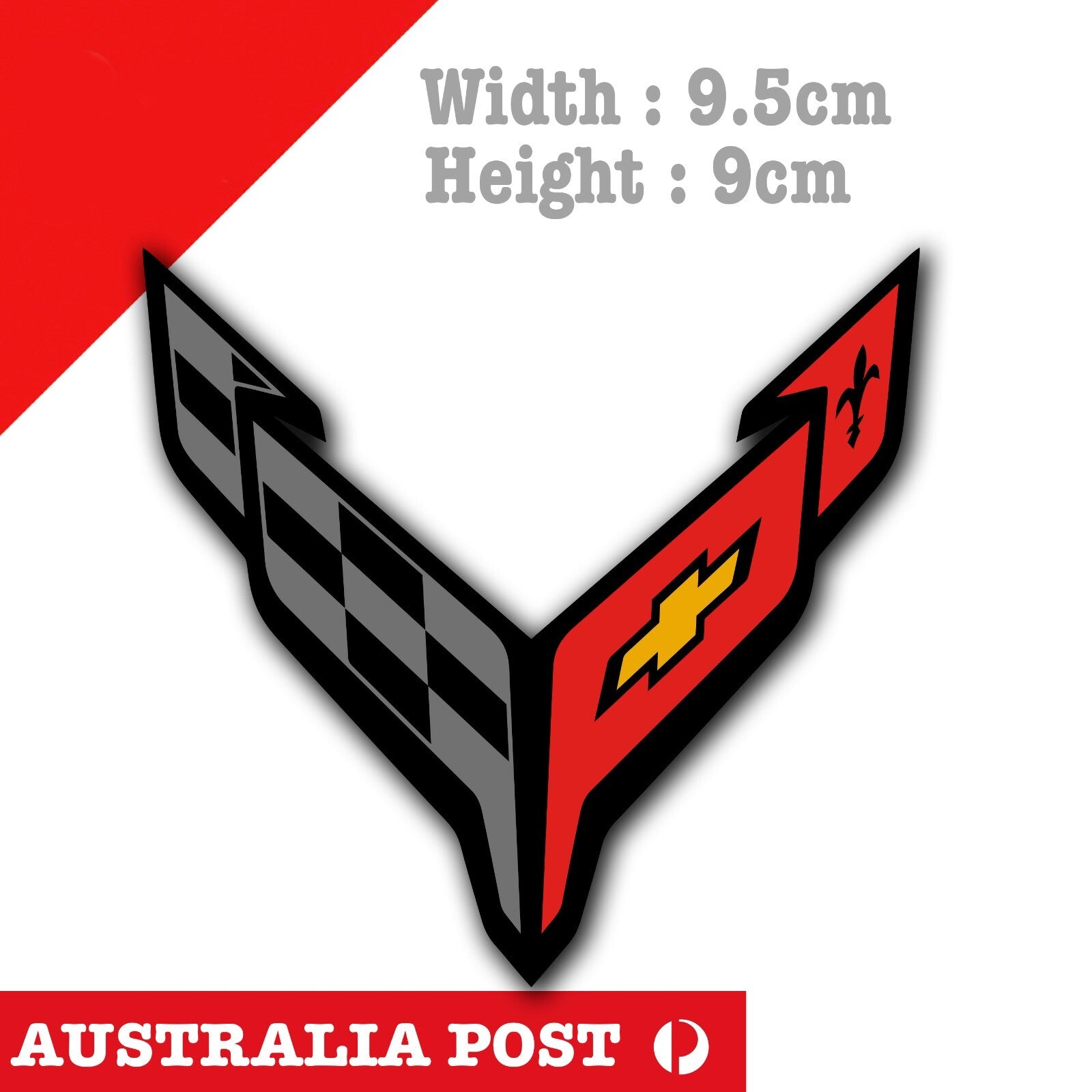 Chevrolete Corvette C6 Logo Vinyl  Sticker