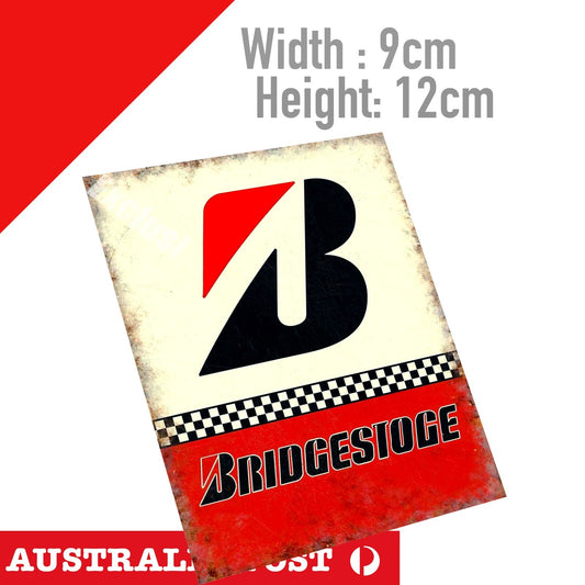 Bridgestone Vintage Old Rusted Damaged style Sticker