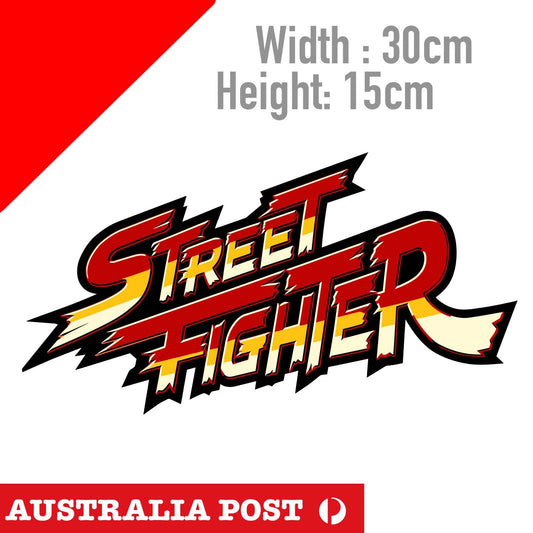 Street Fighter Logo  Laptop , Car  Decal Large Sticker