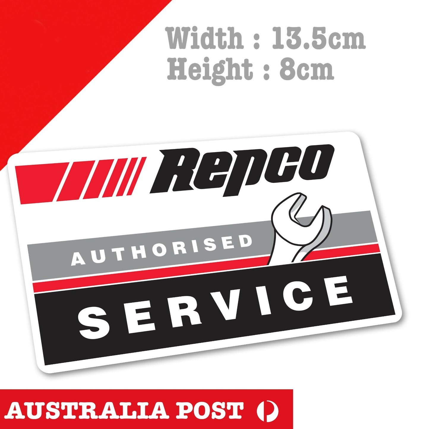 REPCO Service Mechanic Sticker, Garage, Man-Cave, Laptop  Sticker