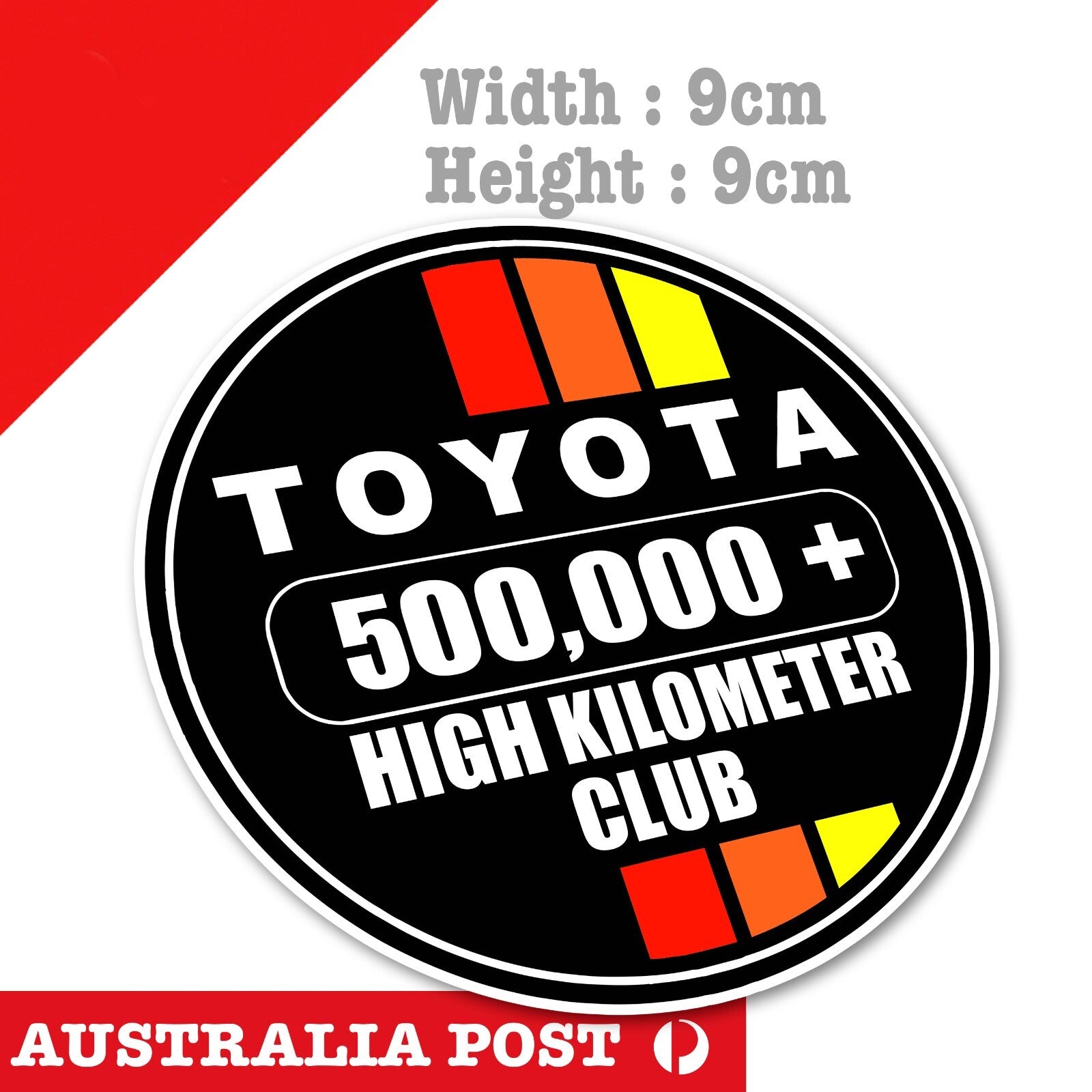 Toyota 500,000 High KILOMETER Club, High Kilometer , 4WD, 4X4, Off Road Sticker