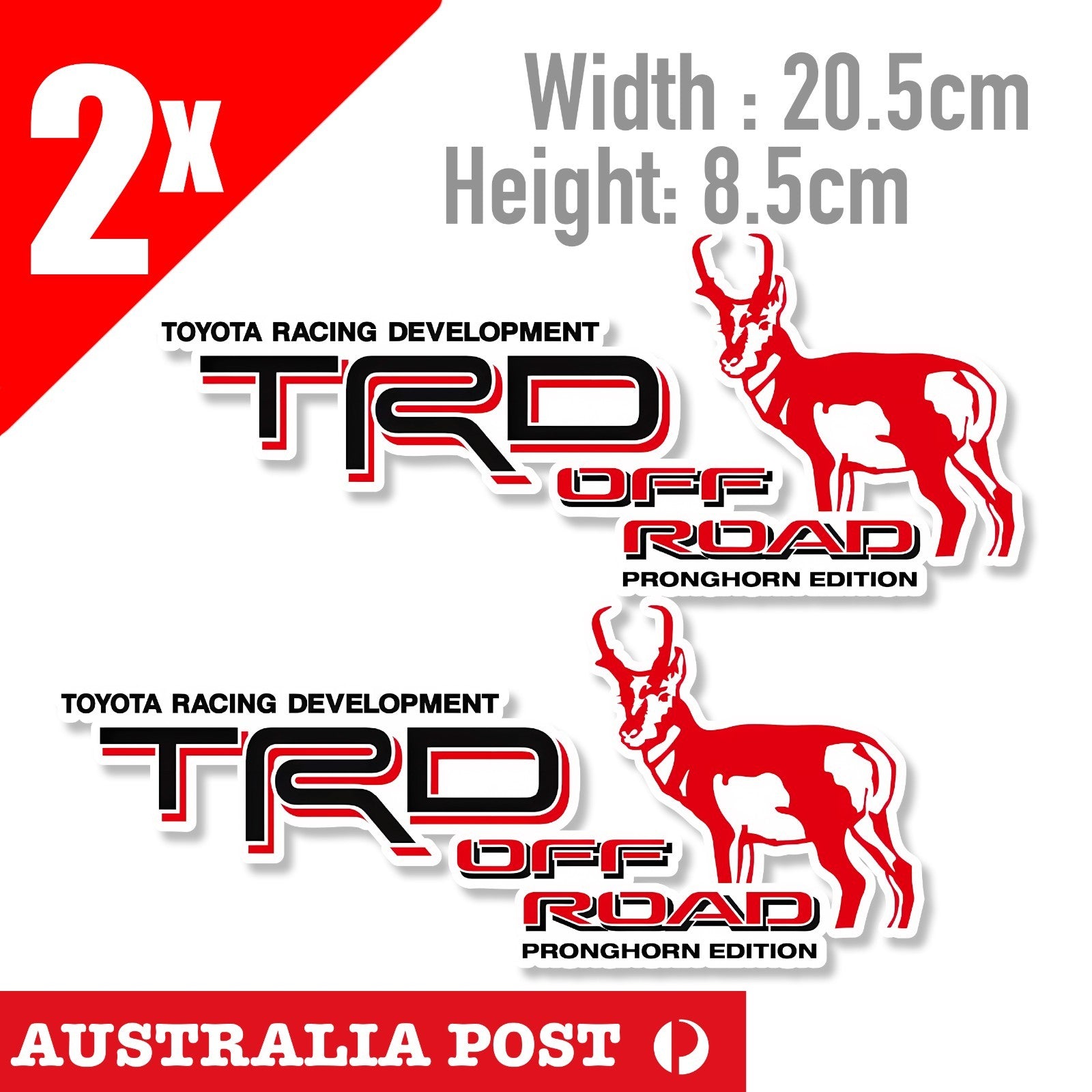 Toyota TRD Off Road Logo, 4x4 Off Road, Hilux Toyota TRD PRONGHORN Stickers