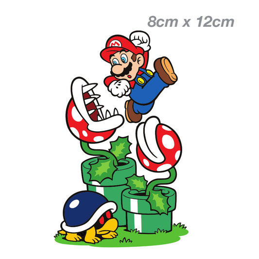Super Mario under attack - NINTENDO Laptop , Car  Vinyl  Sticker 