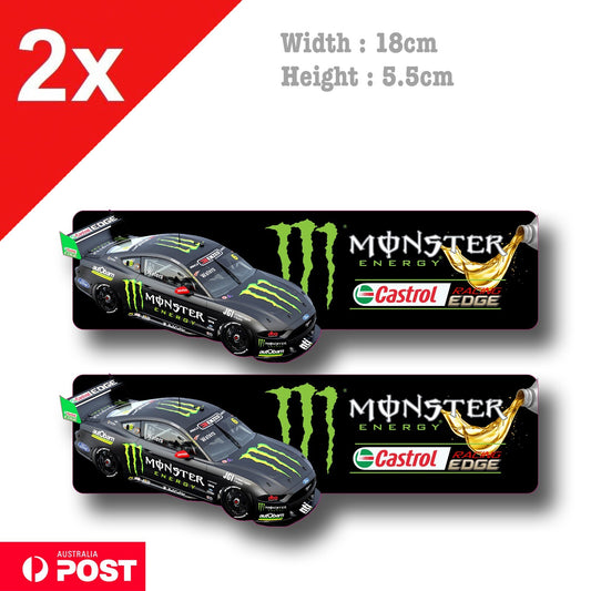 Ford Mustang Monster Energy Drink Castrol V8 Supercars Banner Decal Sticker
