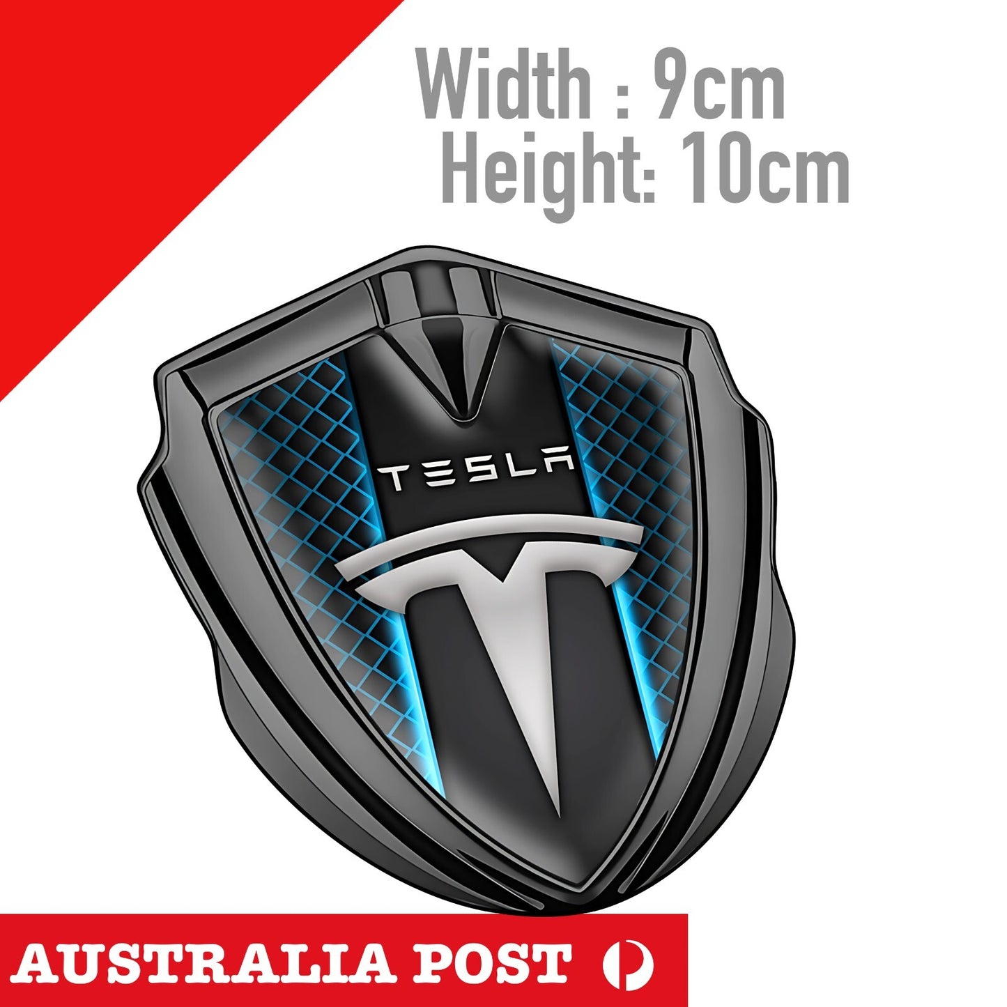 TESLA Logo Badge , TESLA EV Dark LOGO Sticker