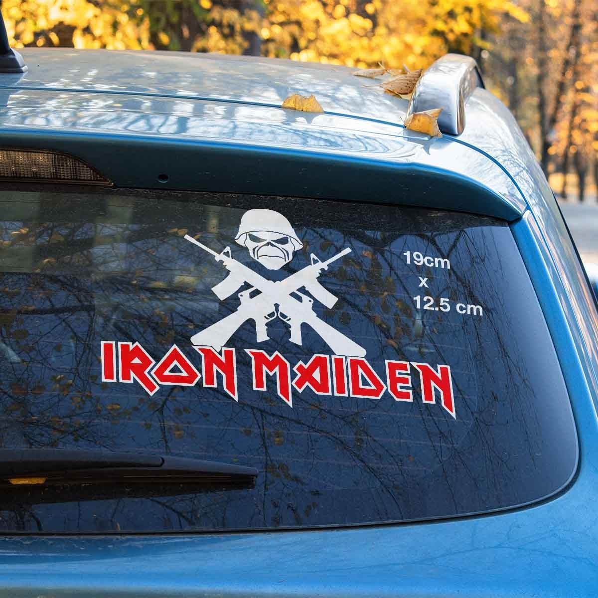 Iron Maiden SOLDIER Logo Banner Sticker Decal band album Car Window
