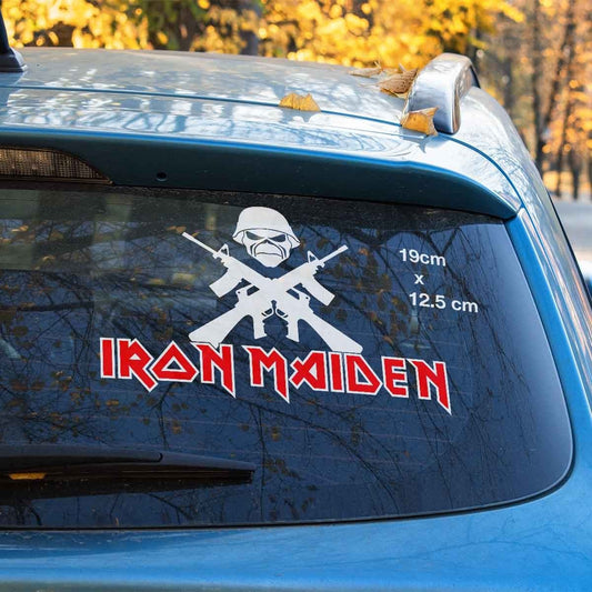 Iron Maiden SOLDIER Logo Banner Sticker Decal band album Car Window