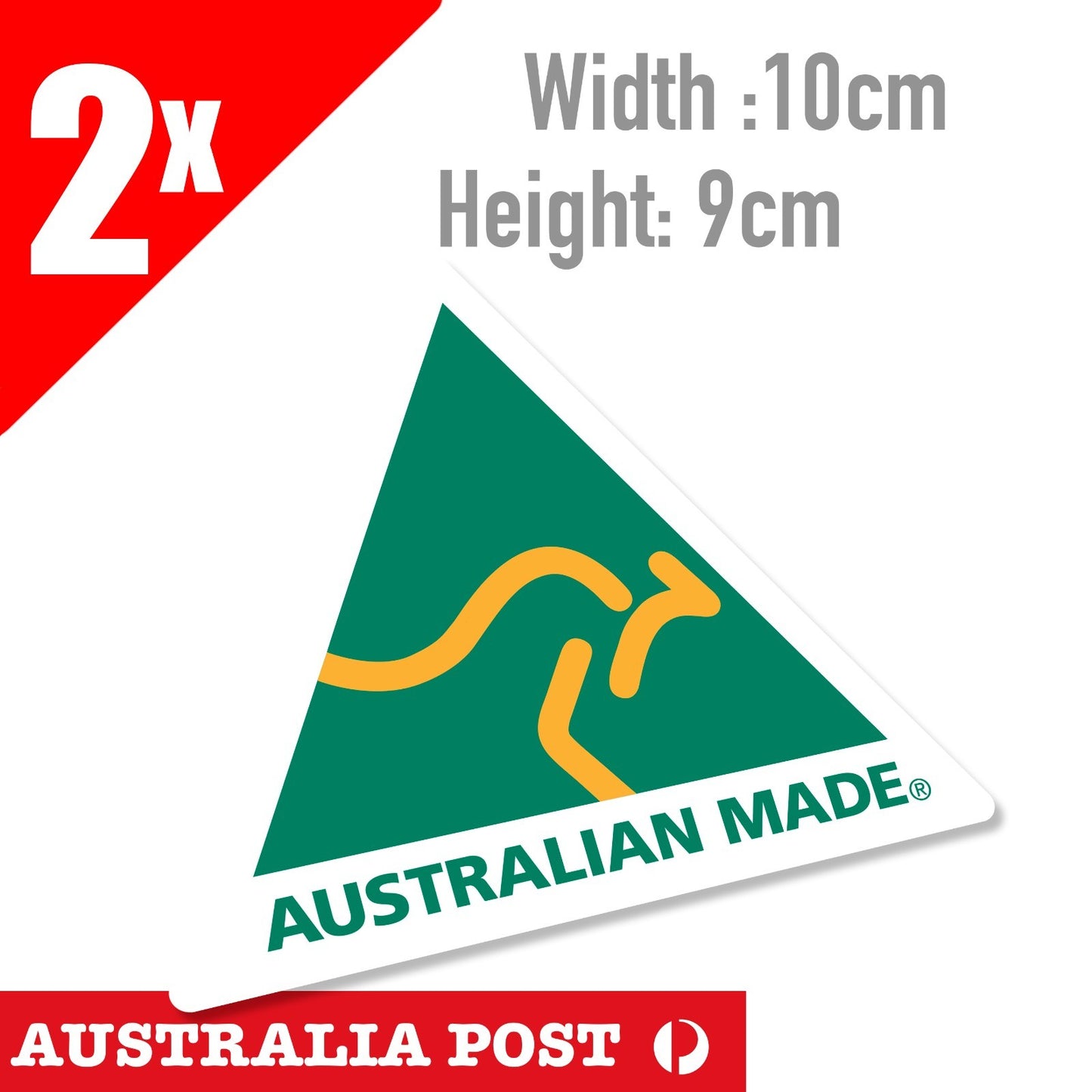 Australian Made Kangaroo Logo Sticker Vinyl Decal Car Window Helmet Sticker