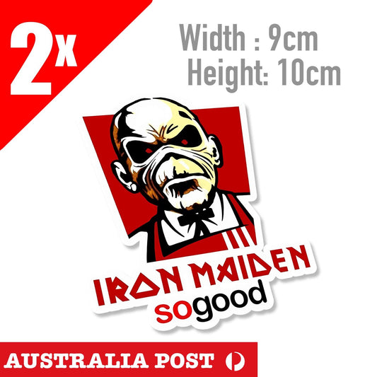 Iron Maiden KFC Funny Sticker Decal band album