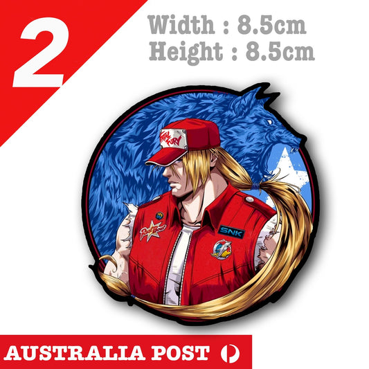 Fatal Fury - Terry Bogard Lone Wolfe. Street Fighter Decal Sticker