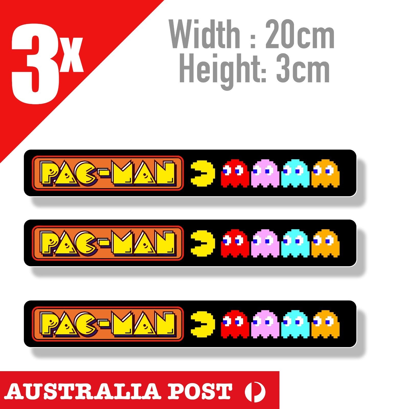 PACMAN Arcade Game Banner Sticker – Astro Stickers