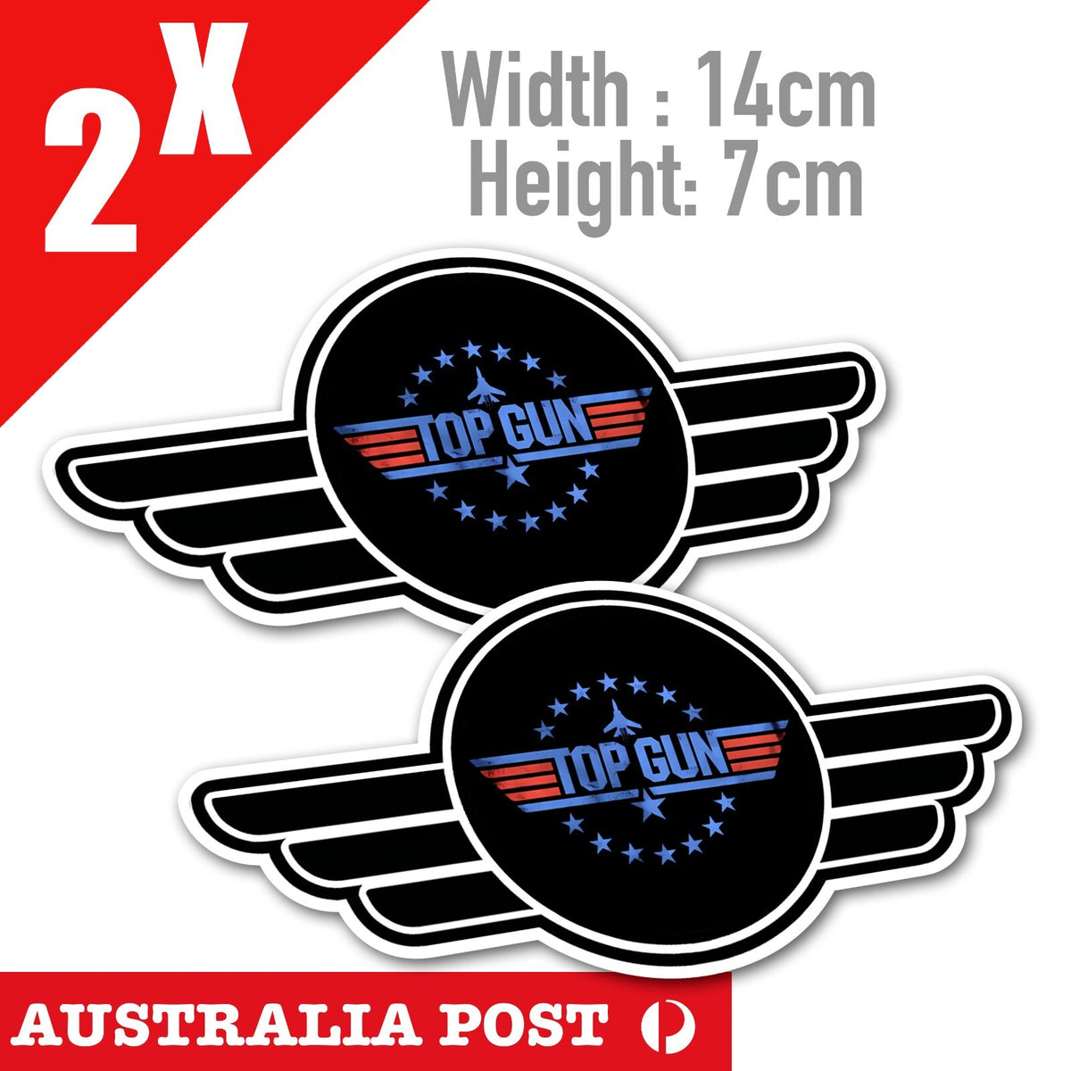 MAVERICK Top Gun Logo Sticker Decal Air Force Style  Stickers